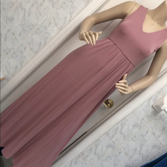 GIRLY & FLIRTY MAUVE MAXI w/ pockets - Picture 4 of 8
